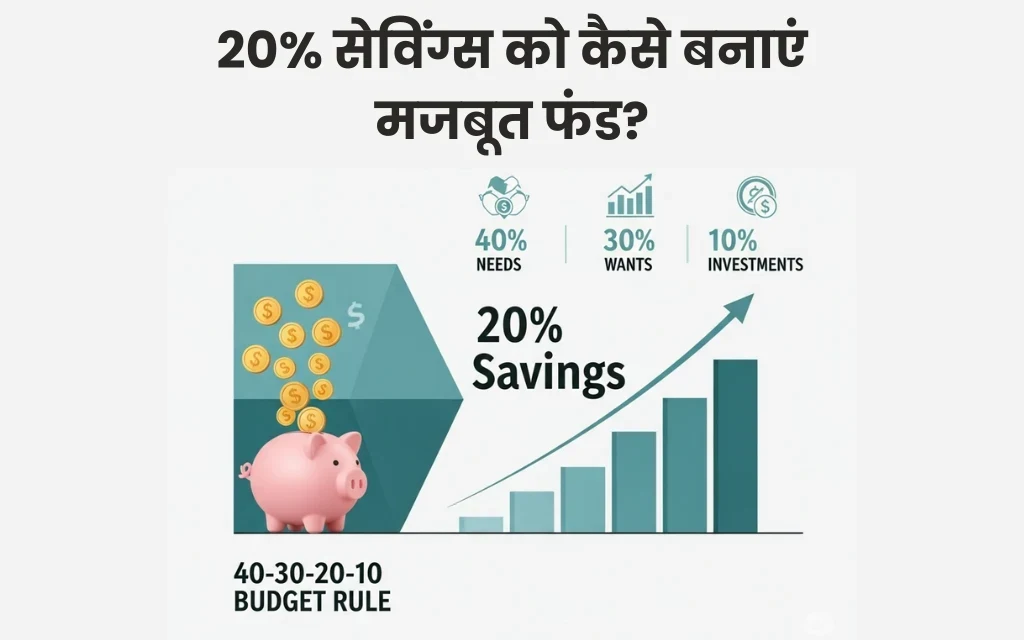 20% सेविंग्स को कैसे बनाएं मजबूत फंड?